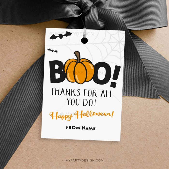 boo! thanks for all you do Halloween tags