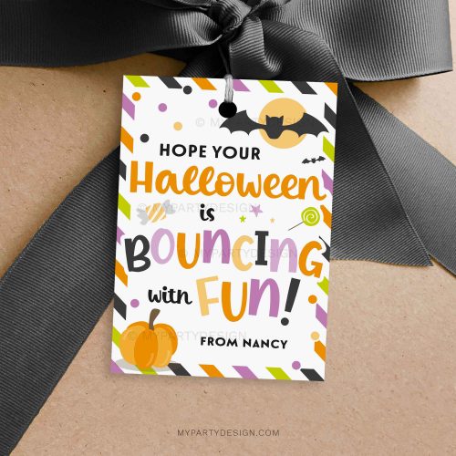 halloween bouncing with fun gift tags for halloween class gifts