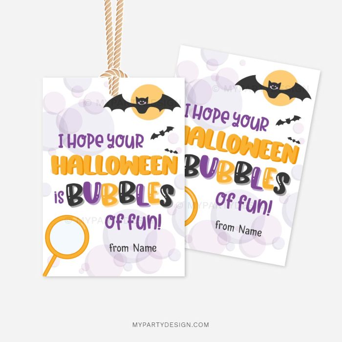 hope your halloween is bubbles of fun tags for halloween bubble wand gifts