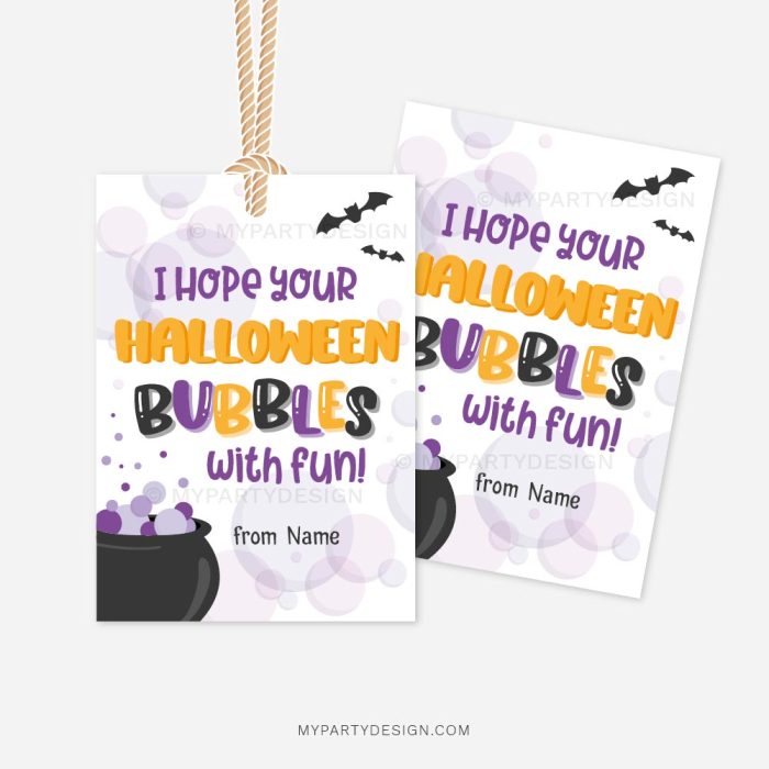 hope your halloween bubbles with fun tags for halloween bubble wand gifts