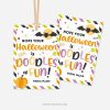 printable halloween class gift tags that read "Hope your Halloween is doodles of fun!"