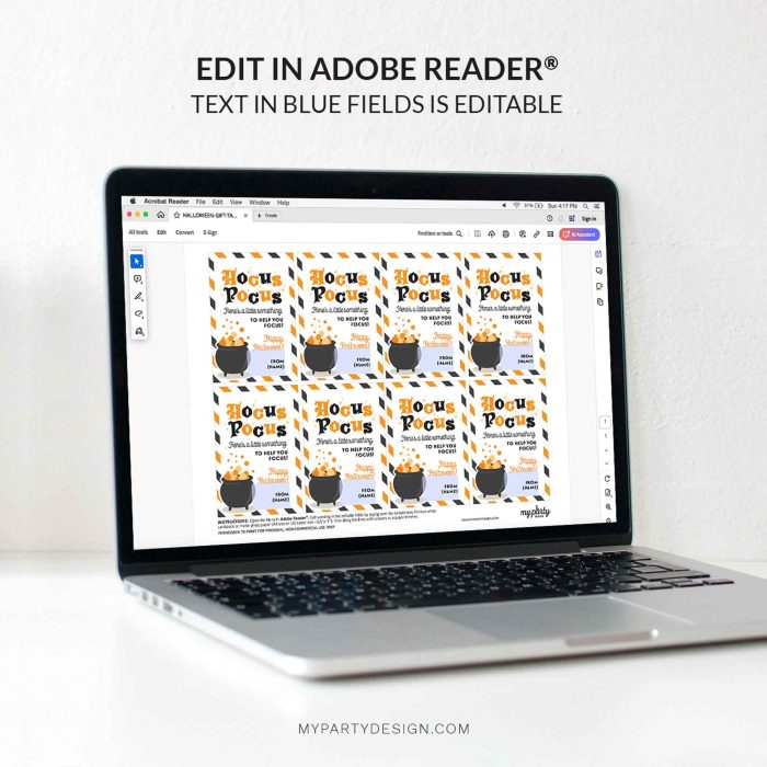 editable hocus hocus here's something to help you focus tags template