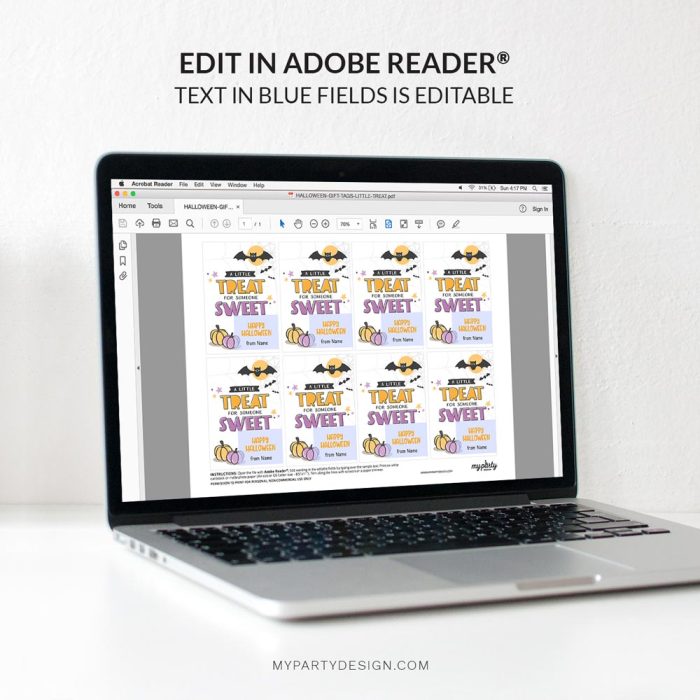 editable a little treat for someone sweet halloween tags