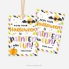 printable halloween class gift tags that read "Hope your Halloween is painted with fun!"
