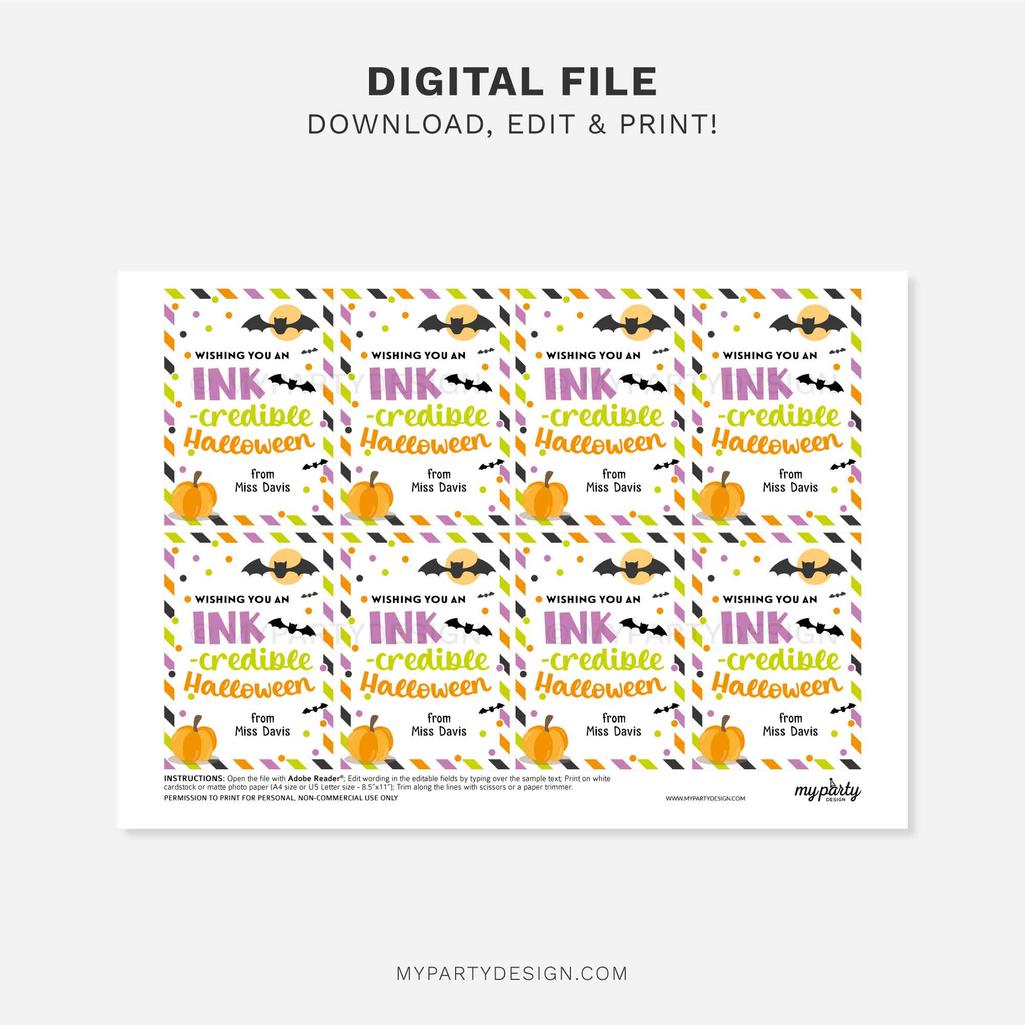 HALLOWEEN-GIFT-TAGS-PEN-INKCREDIBLE-00C printable inkcredible halloween gift tag for pen or texta class gift