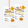 faBOOlous halloween referrals tags in orange and black for realtor or medical referral gifts