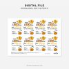 printable faBOOlous halloween referrals tags in orange and black for realtor or medical referral gifts
