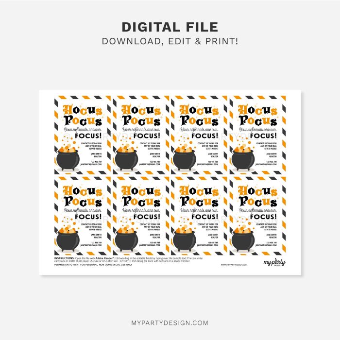 printable hocus pocus your referrals are my focus gift tags