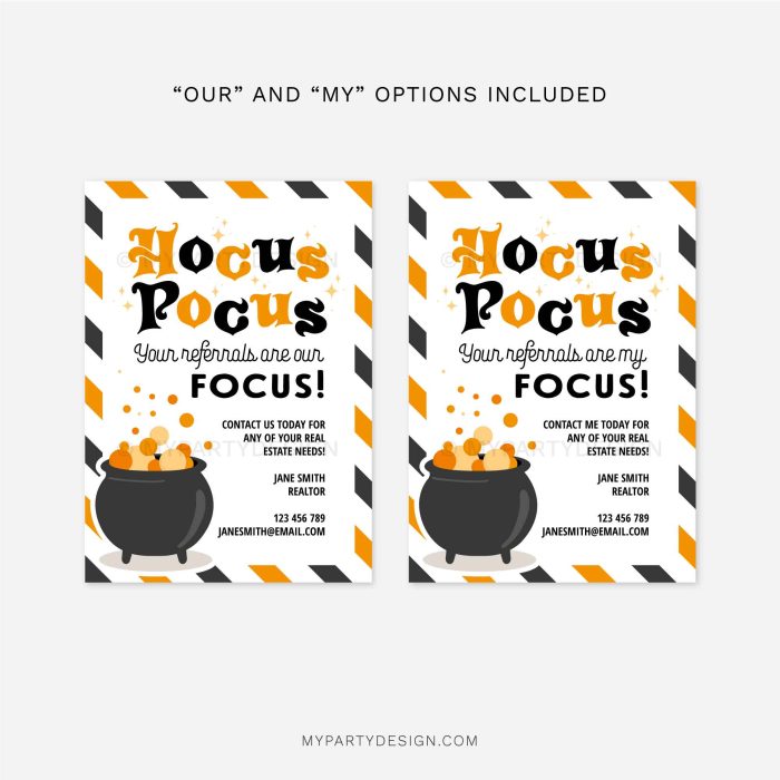hocus pocus halloween referrals gift tags for client appreciation