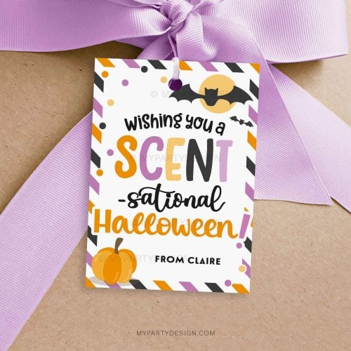 scent-sational Halloween gif tag for scented or fragrance gifts