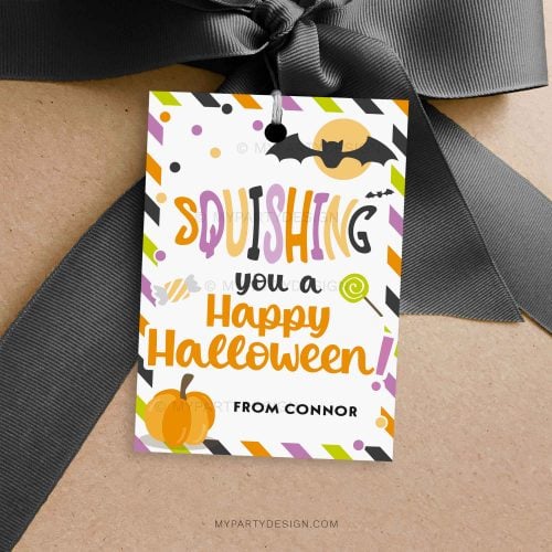 squishing you a happy Halloween gif tag for squishy toy class gifts