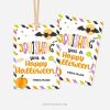 printable halloween class gift tags that read "squishing you a happy Halloween"