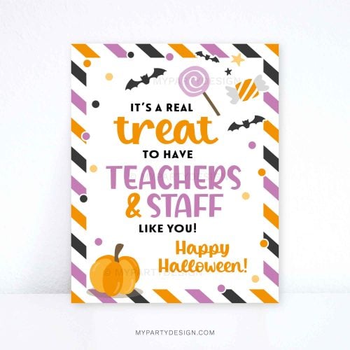 halloween appreciation sign for teachers and staff