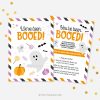 you've been booed halloween game sign for booing neighbours and friends at Halloween