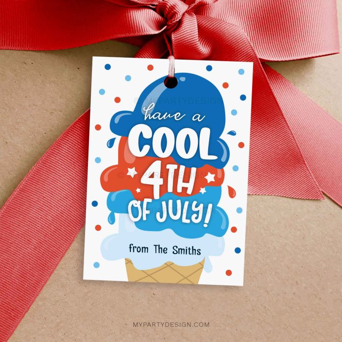 have a cool 4th of July gift tag for patriotic Independence Day gifts