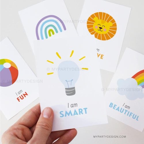 I am affirmation cards for kids