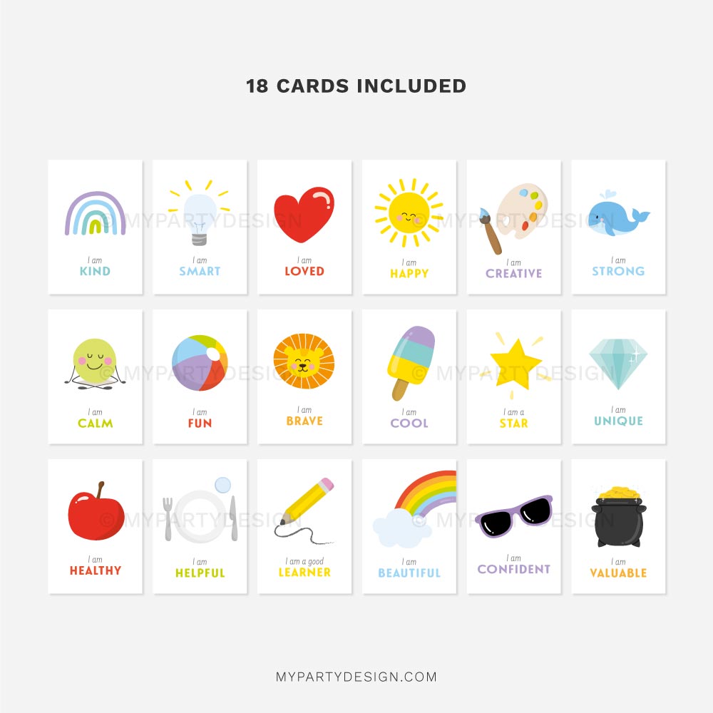 I-AM-AFFIRMATION-CARDS-00G 18 printable I am affirmation cards for kids