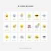 KIDS-AFFIRMATION-CARDS-00G 18 printable kids affirmation cards with funny faces and "I am" quotes