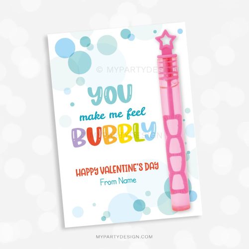 bubbles valentines cards for kids