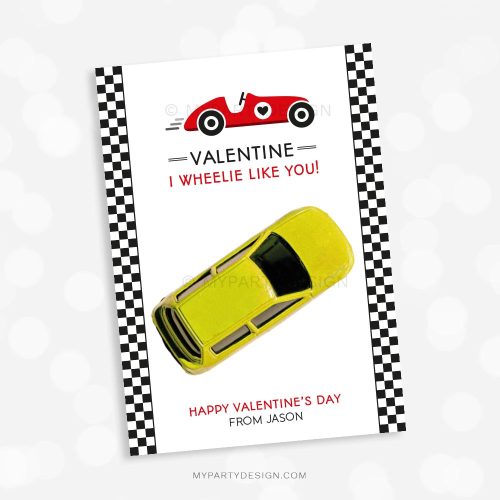 car valentines cards for kids