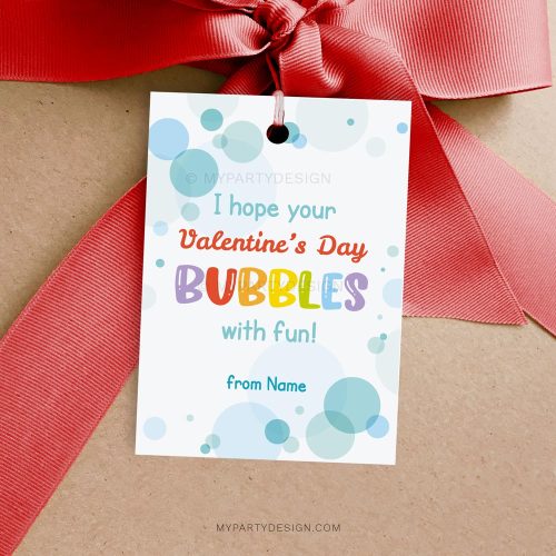 Bubbles Valentines, Printable Tags / Cards
