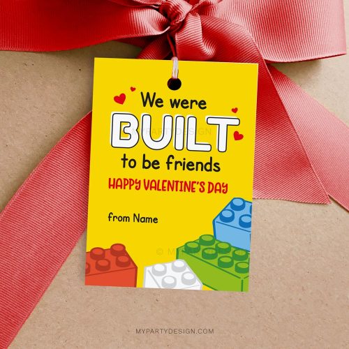 Building Blocks Valentines Tags / Cards