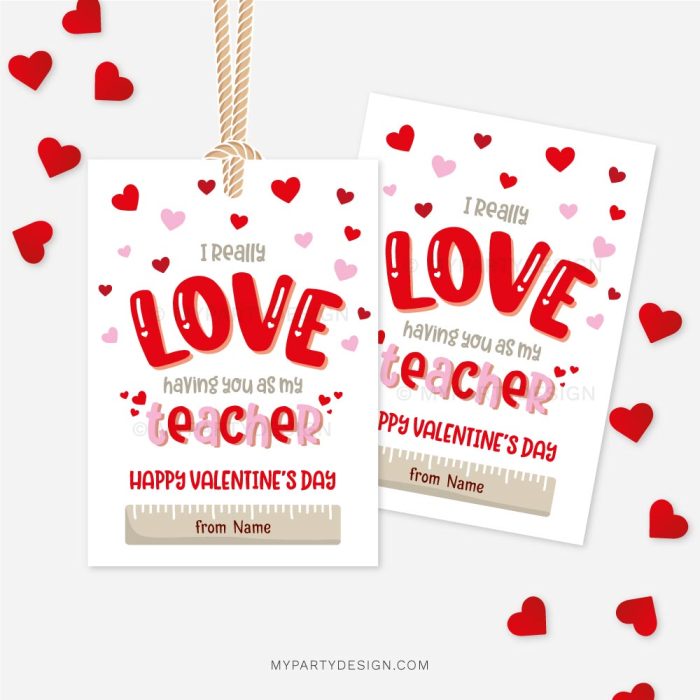 Love having you as my Teacher Valentine's Day tags