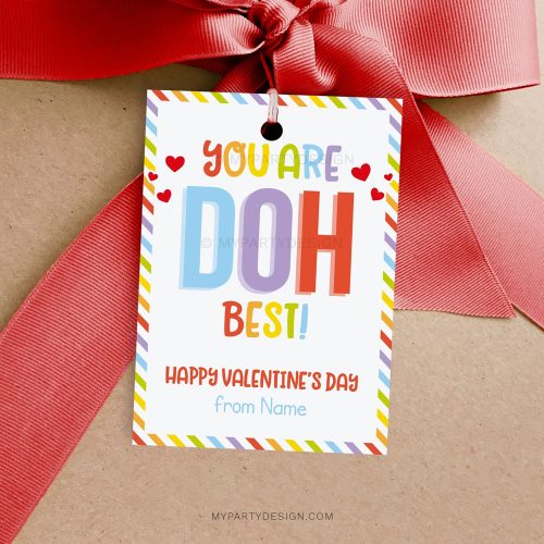 Play Dough Valentines, Printable Tags / Cards