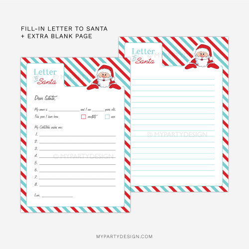 printable letter to santa