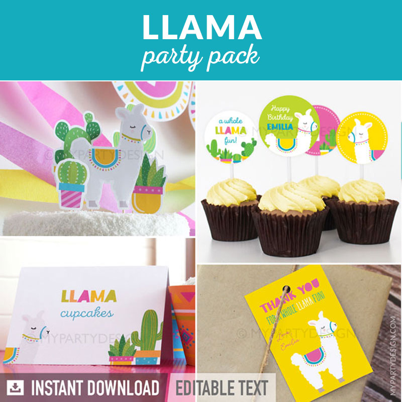 LLAMA_BDAY_PARTY-00 llama party decoration printables