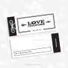 black and white love coupon book for valentines day, anniversary or birthday gift