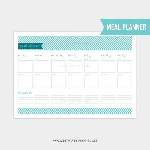 printable weekly meal planner
