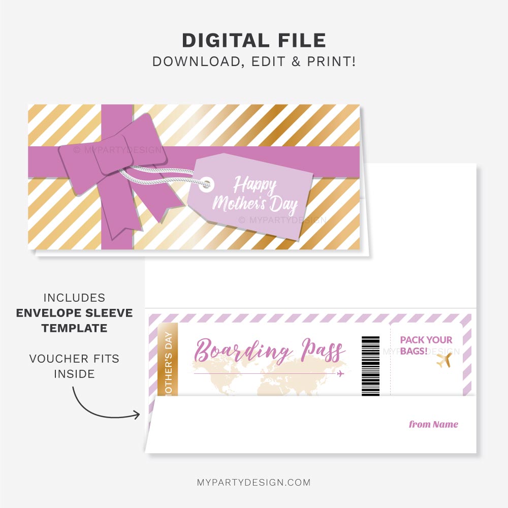 MOTHERS-DAY-GIFT-BOARDING-PASS-00B mothers day gift voucher with boarding pass ticket