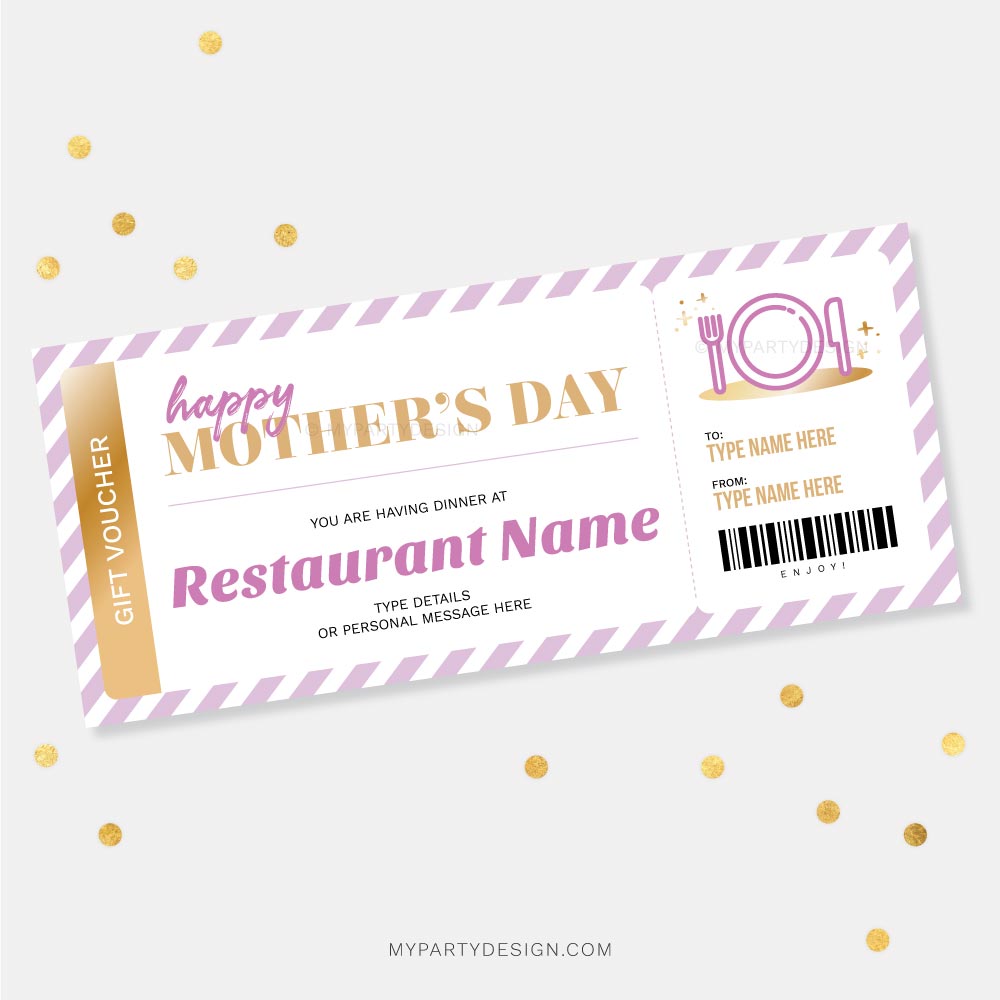 MOTHERS-DAY-GIFT-VOUCHER-DINNER-00A Mother's Day dinner gift voucher template