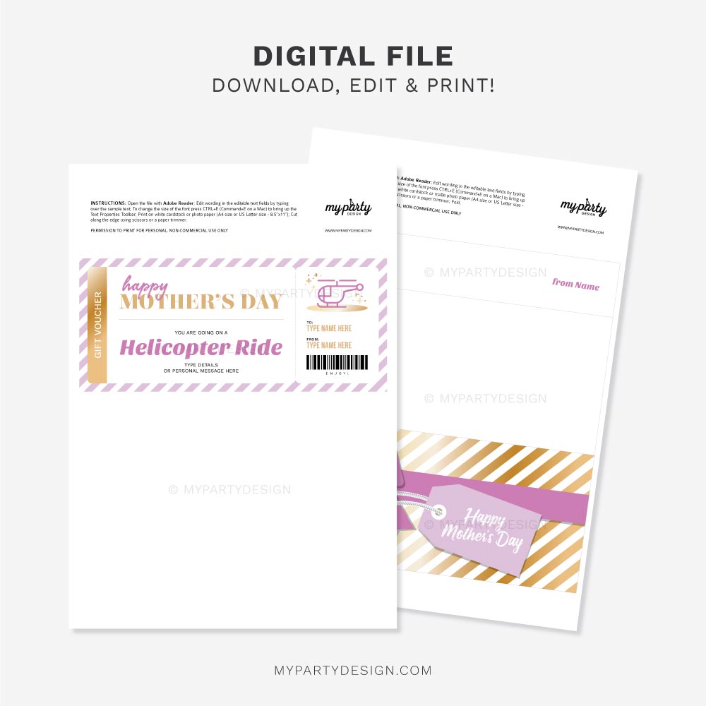 MOTHERS-DAY-GIFT-VOUCHER-HELICOPTER-00C printable Mother's Day helicopter gift voucher template