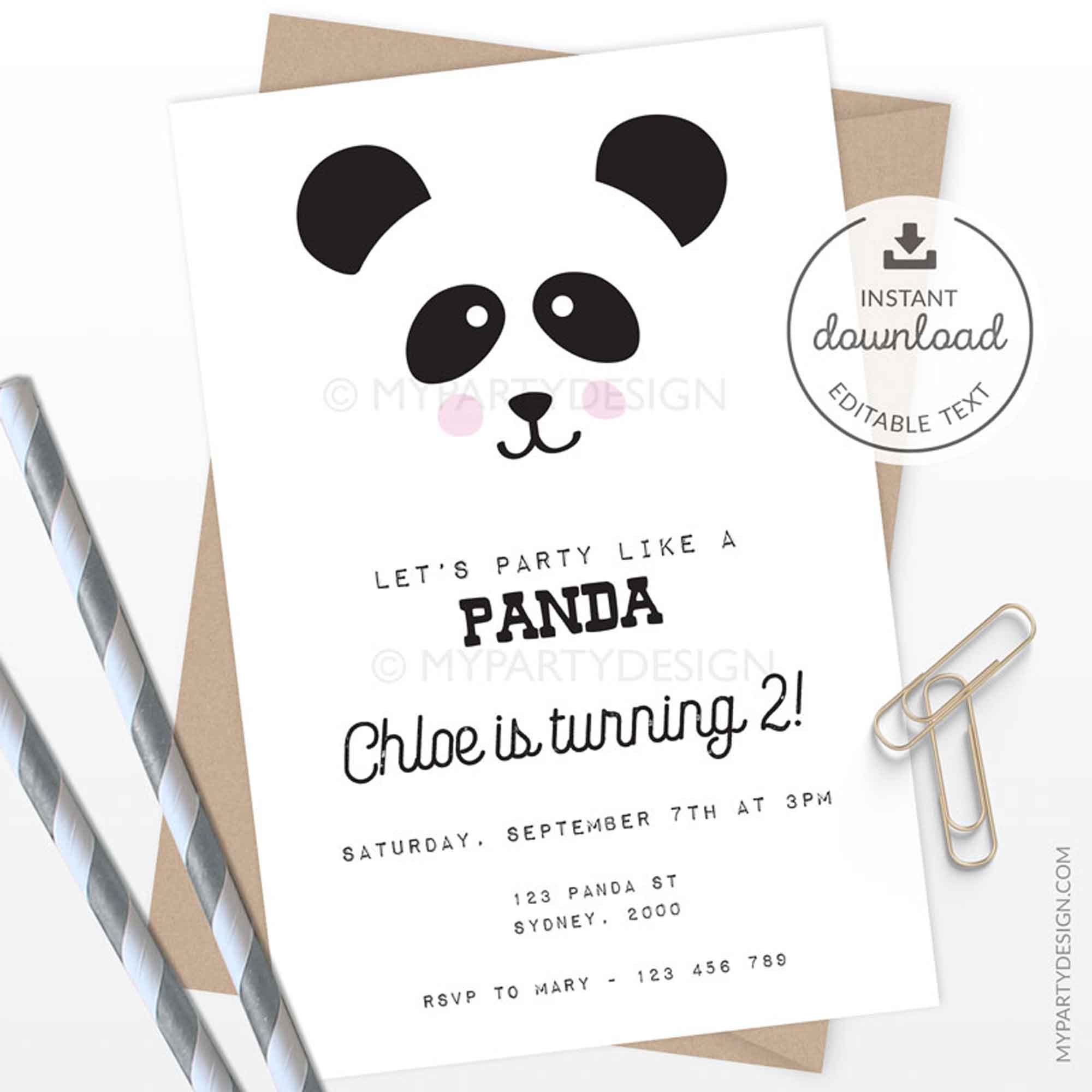 PANDA_BDAY_INVITATION-A00 panda birthday invitation