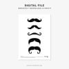 printable mustache photobooth props