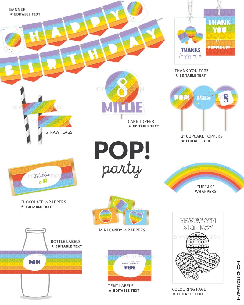 POP-BIRTHDAY-PARTY-PRINTABLES-00B printable pop party decor