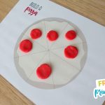 free printable pizza playdough mat