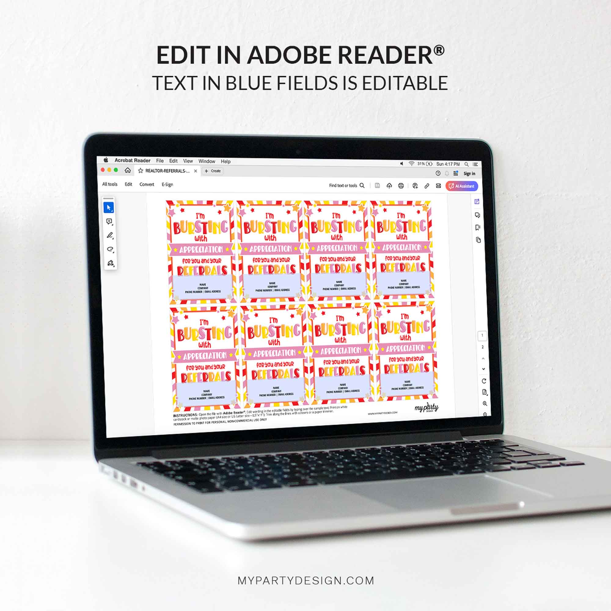 REALTOR-REFERRALS-TAGS-BURSTING-WITH-APPRECIATION-00E editable appreciation for you and your referrals gift tag template for client business marketing