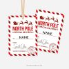 North Pole Special delivery tag for Santa gifts