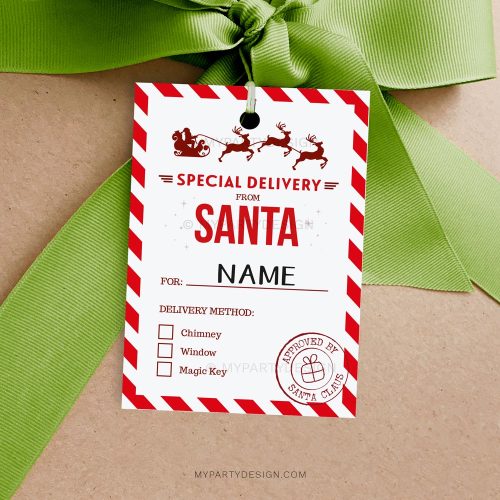 special delivery from Santa tags for Christmas gifts