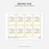 printable spring break pencil tag for non-candy spring break class gifts