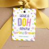 doh-lightful spring break play dough gift tag for easter class gifts