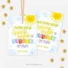 spring bubbles gift tags for class gifts