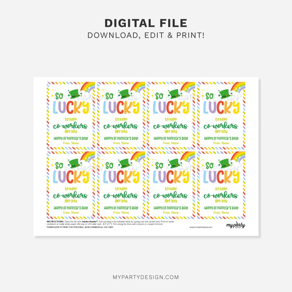 ST-PATRICKS-DAY-TAGS-APPRECIATION-COWORKER-00B printable co-worker st patrick's day tags for appreciation gift