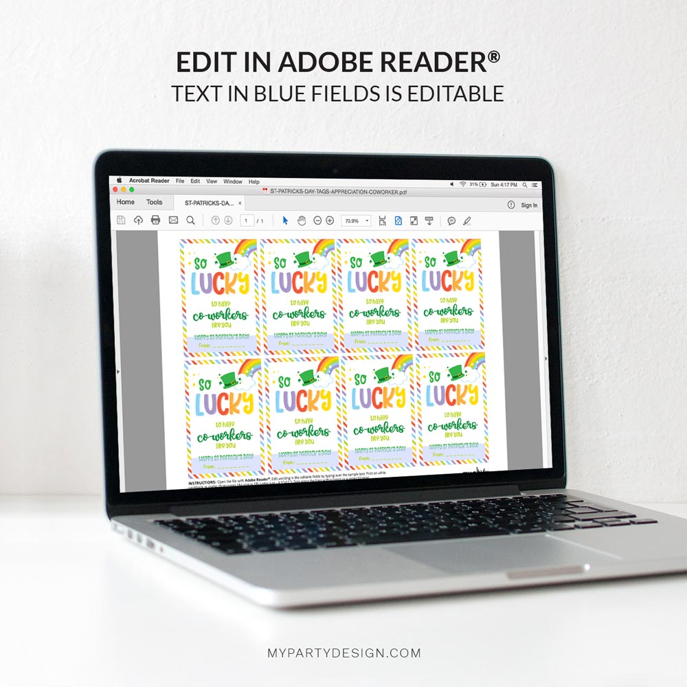 ST-PATRICKS-DAY-TAGS-APPRECIATION-COWORKER-00C editable co-worker st patrick's day tags for appreciation gift