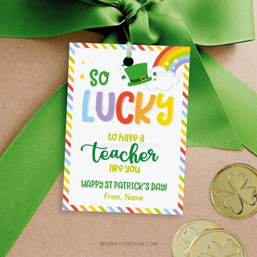 teacher st patrick's day tags for appreciation gift