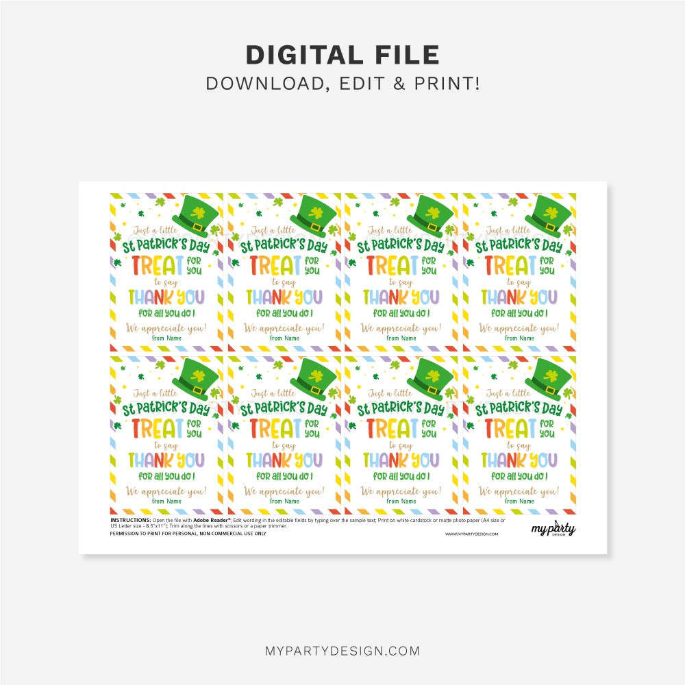 ST-PATRICKS-DAY-TAGS-APPRECIATION-TREAT-00C printable appreciation treat St Patrick's Day tags