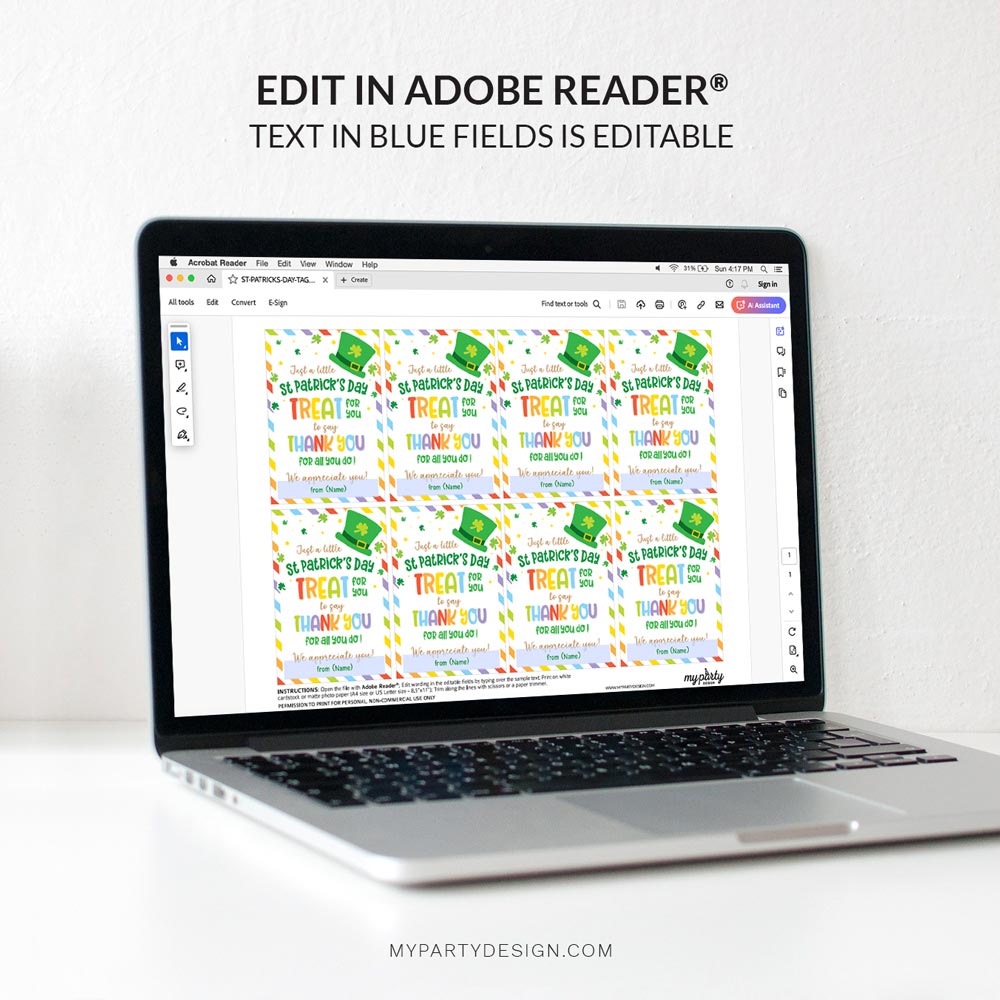 ST-PATRICKS-DAY-TAGS-APPRECIATION-TREAT-00D Editable appreciation treat St Patrick's Day tags